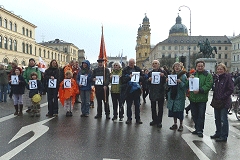 Laimer SPD demonstriert mit für den Atom-Ausstieg